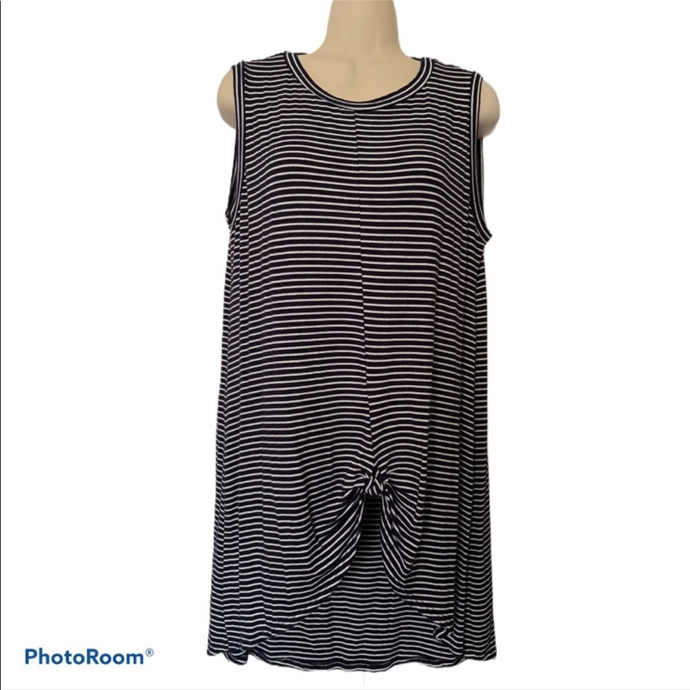 Stripped sleeveless top